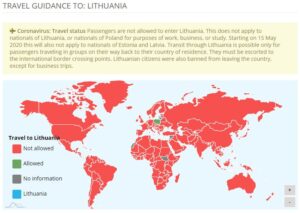 リトアニアに入国できる国